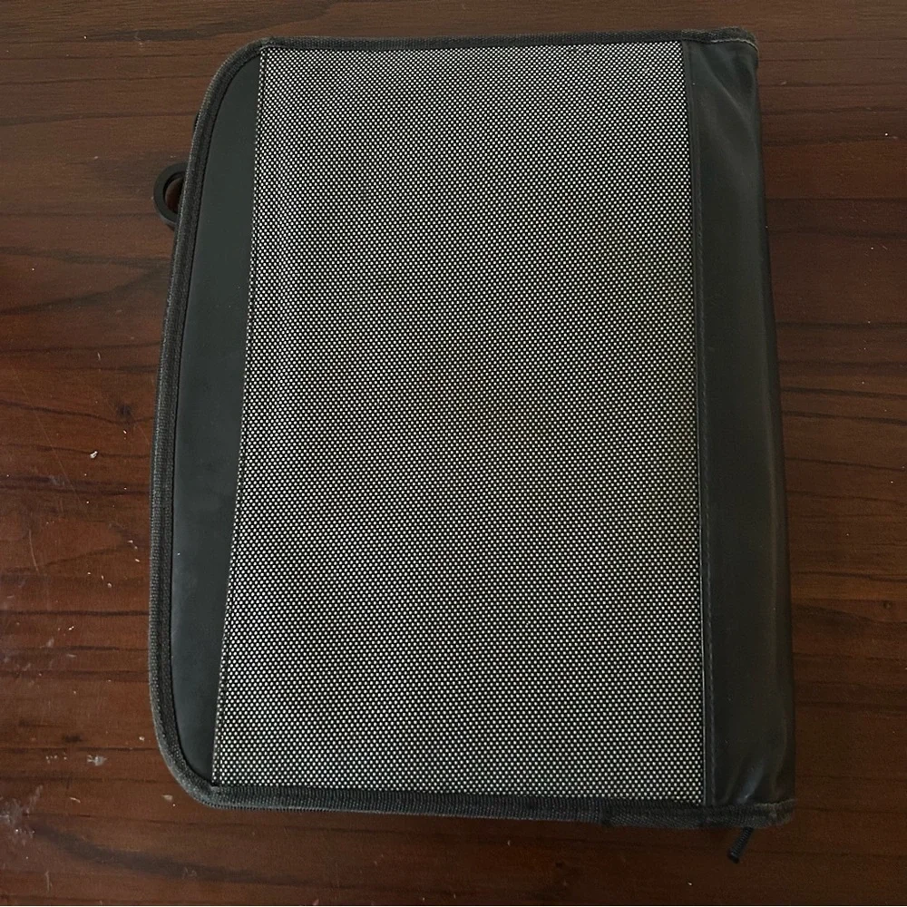4/$15 One Leeds leather portfolio